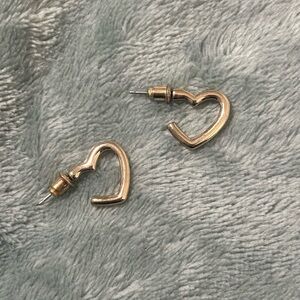 Gold Heart Earrings
